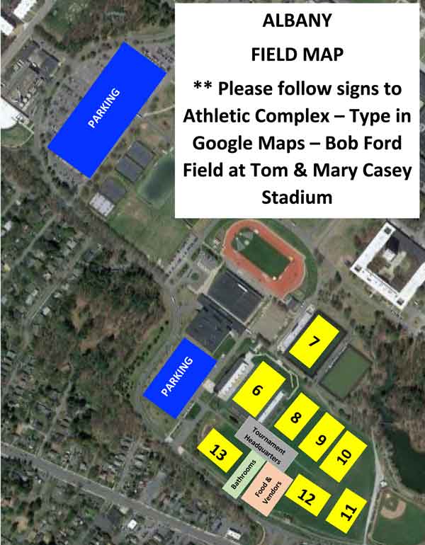 Albany University Field Map