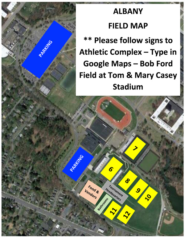 Albany University Field Map