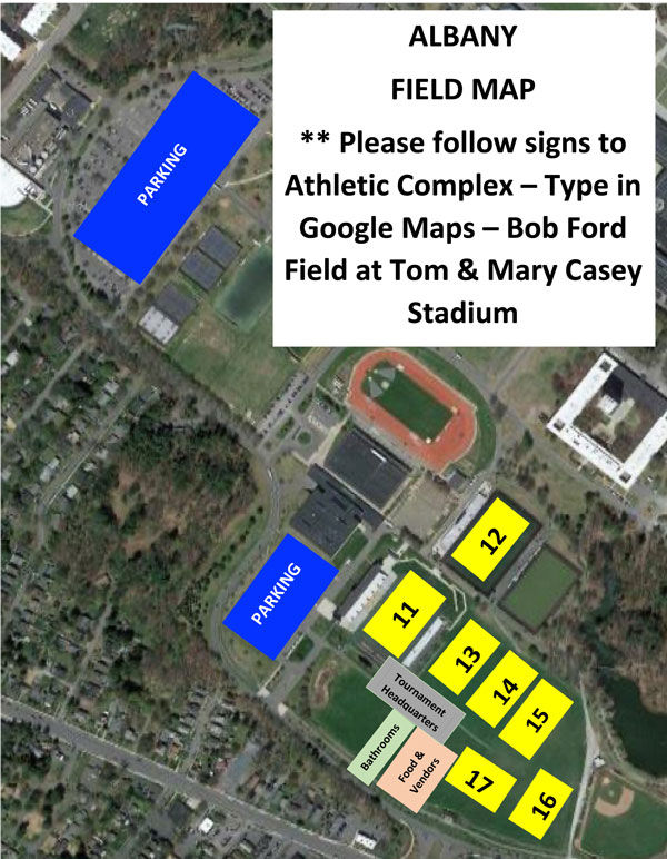 Albany University Field Map